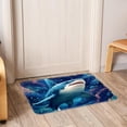 thumbnail image 6 of Shark Non-Slip Polyester Bath Rug, Machine Washable Area Rugs for Bathroom and Chair Rug, 6 of 6