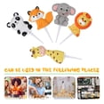 thumbnail image 5 of Nestingho 5Ud Para Pastel Animales Selva Toppers Multicolor Para Fiesta, 5 of 5