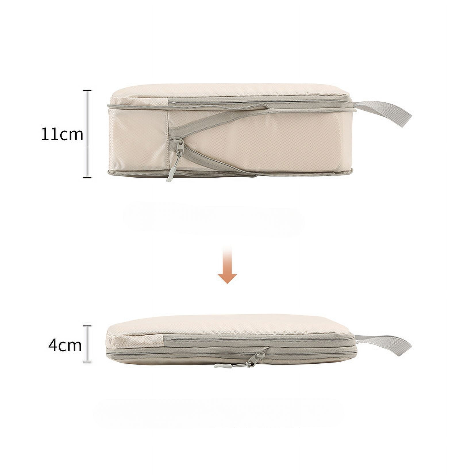Senya 4PCS Compression Packing Bag,Expandable Compression Packing Bag,Waterproof Compressed Packing Cubes,Convenient Compression Packing Bag,Expandable Compression Packing Bag for Holiday