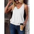 thumbnail image 5 of 2024 Womens Fashion Tank Tops Spring Summer Clothes Casual V Neck Sleeveless Loose Fit Y2K Outfit Cute Cami Shirts, 5 of 7