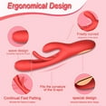 thumbnail image 4 of TLUDA Rabbit Vibrator Women Vibrator, Tapping G-Spot Vibrator for Women,  Personal Massager with 21  Vibrating Settings , Red, 4 of 10