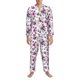 thumbnail image 3 of Fotbe Violets Flowers Pijama de Hombre con Estampado de Manga Larga, Conjunto de 2 Piezas, Ropa de Dormir Suave y Cómoda con Bolsillos-Small, 3 of 7
