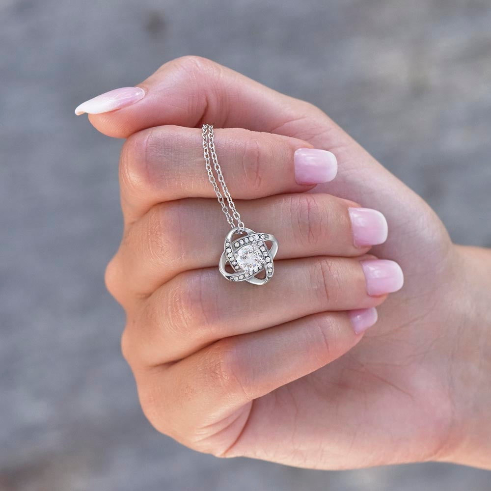 Wife Necklace Gift from Husband, Love Knot , Perfect gift for Valentines day, Anniversary, Birthday