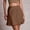 Brown, variant on Skirts for Women Skirt Semi-Structured Satin Leopard Print High Waist Elastic Design for Everyday Wear Summer-Ready Short Skirt Beige S