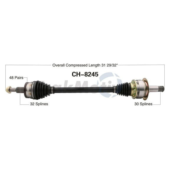 CV Axle Shaft Fits select: 2011-2014 DODGE CHARGER, 2012-2014 DODGE CHALLENGER SXT