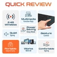 thumbnail image 3 of Delton N60 Computer Wireless Keyboard with Touchpad, Small Portable Computer Keyboard, Mini Bluetooth Keyboard With Built-in Touchpad For Laptop/pc/tablets/ and Phones - Black, 3 of 9