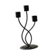 thumbnail image 5 of Candelabro de 3 brazos Macarena decoración del hogar negro, 5 of 8