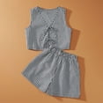 thumbnail image 3 of MAIHAN Women Shorts Sets Outfits Summer Outfits Cute Clothes Shirt & Shorts Clothes Set Crewneck Tees Shorts Playwear Sets Casual Two-Piece Outfit, 3 of 5