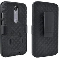 Rome Tech Holster Case for Droid Maxx 2 - Slim Heavy Duty Shell Holster Combo - Black