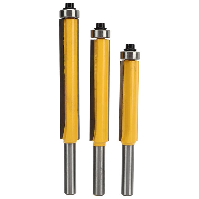 Bit Droit, 3pcs Flush Trim Routeur Flush Trim Bit Bit Droite Routeur Conception de Classe Mondiale