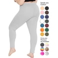 thumbnail image 3 of Women's and Plus Size Ankle Length Cotton Leggings, 3 of 5
