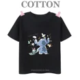thumbnail image 3 of Camiseta de algodón para niños de Lilo Stitch Anime, camisetas para niños, camisetas para niños, camisetas casuales de manga corta con cuello redondo de moda de verano 2024, 3 of 5