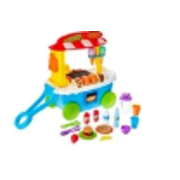 35-Piece Play Food Cart - Pretend Grocery Toy for Toddlers