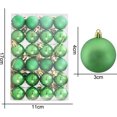 thumbnail image 5 of Adornos de bolas navideñas irrompibles de 4 acabados, color verde kiwi, 96 ct, 1,5" (40 mm), 5 of 5