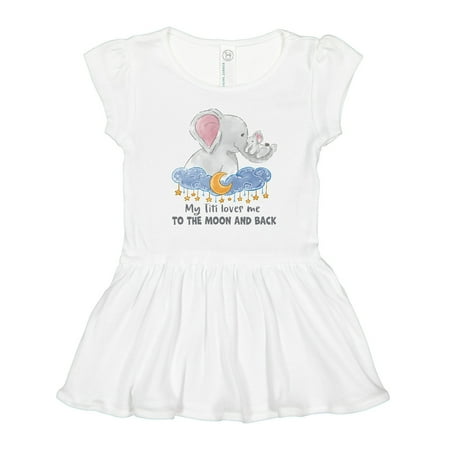 

Inktastic My Titi Loves Me to the Moon and Back Elephant Family Gift Toddler Girl Dress