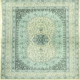 thumbnail image 1 of Ahgly Company Machine Washable Indoor Square Traditional Green Area Rugs, 7' Square, 1 of 7