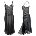 thumbnail image 2 of Women Sexy Chiffon Lingerie Nightgown Dress Plus Sizes Sleepwear, 2 of 6