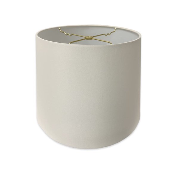 Royal Designs, Inc. Tapered Shallow Drum Hardback Shade, HB-606-18WH, White, 13 x 18 x 12