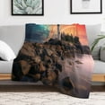 thumbnail image 5 of Ocean Lighthouse for Women Men Kids Flannel Throw Blankets Soft Fuzzy Lightweight for Home Decor Couch Bed Sofa, 5 of 8
