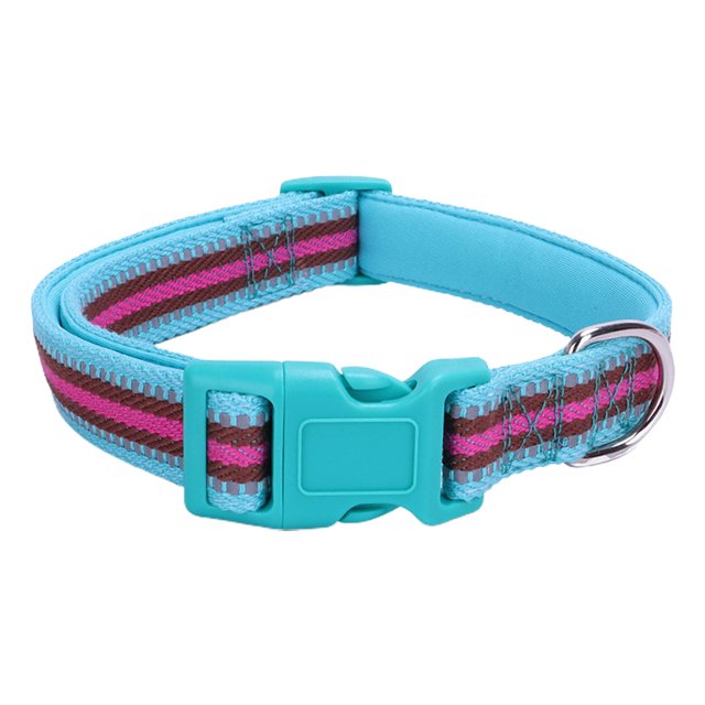 CSChome Pet Collar Pet Collar Reflective Adjustable Decorative Polyester Neck Circle Strap