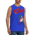 thumbnail image 2 of Balery Gnome 4th of July Men's Sleeveless Muscle Shirts Workout Tank Top, Moisture Wicking, Odor Protection-Small, 2 of 8
