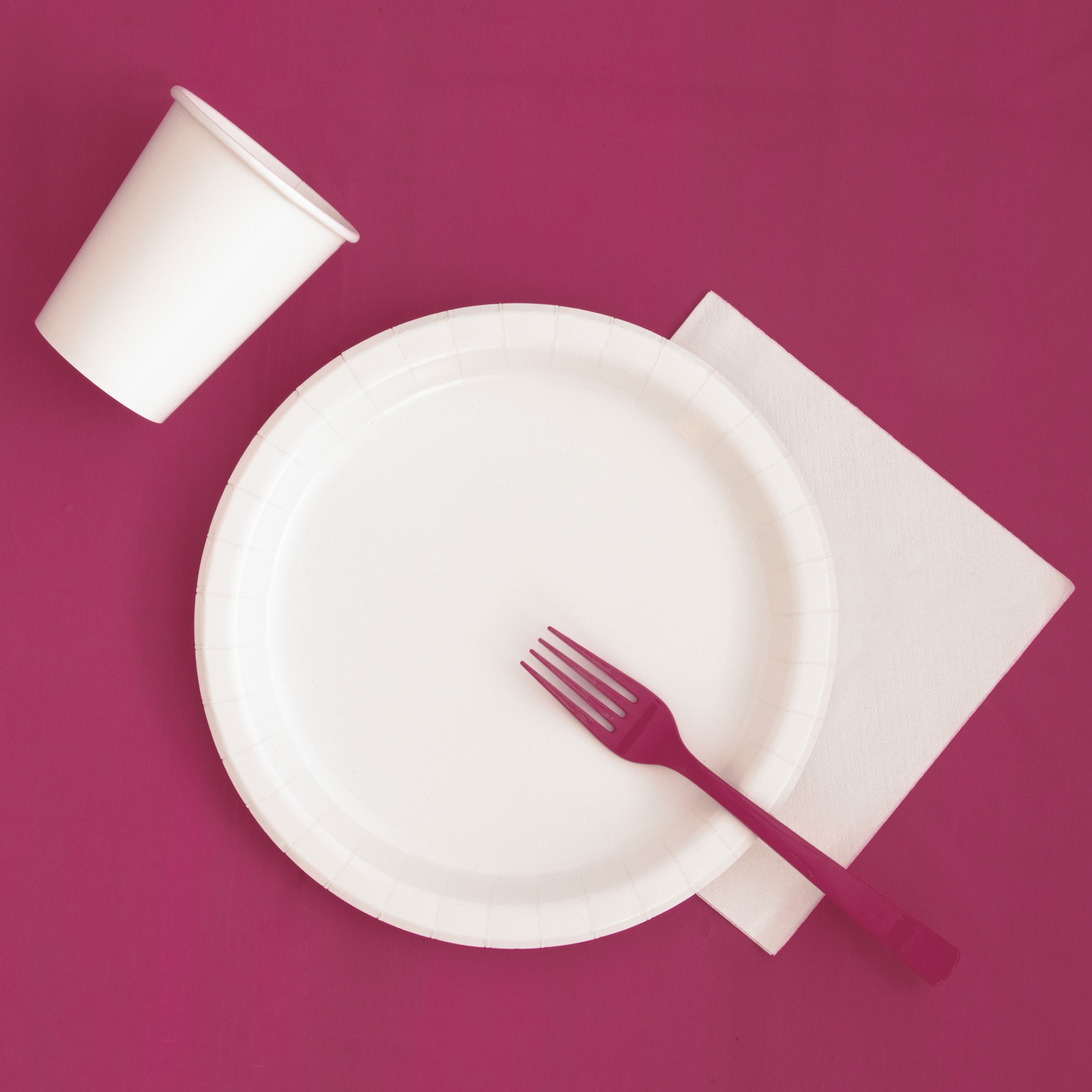 Burgundy Plastic Party Tablecloth, Round, 84in - image 3 of 3