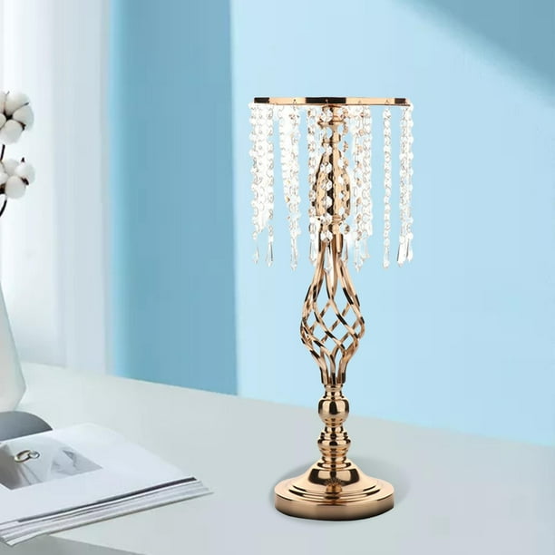 Candelabros de cristal Colco Candelero de cristal dorado