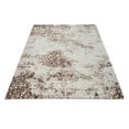 thumbnail image 4 of RUGSOTIC CARPETS MACHINE MADE HEATSET POLYPROPYLENE AREA RUGS - 3'4''x5', Rectangle Shape, Cream Color, Abstract Modern Design, High Pile Machine Made Area Rugs for Living Room, Bed Room (M00021), 4 of 5