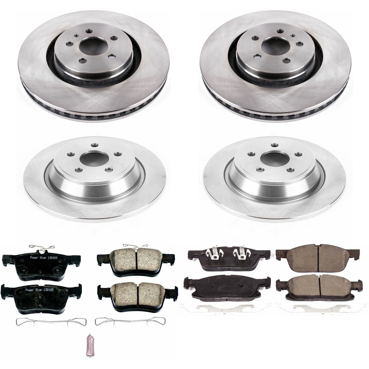 PowerStop Front and Rear Stock Replacement Brake Pad and Rotor Kit Fits: LINCOLN Select Models KOE7231