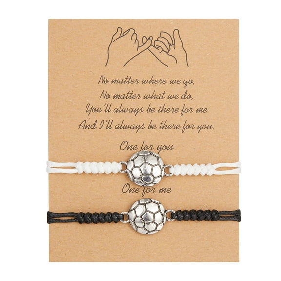 keusn ball sports shape card friend bracelets couples bracelets for 2 matching his and her lover bracelet jewelry for friendship relationship boyfriend girlfriend valentines gift