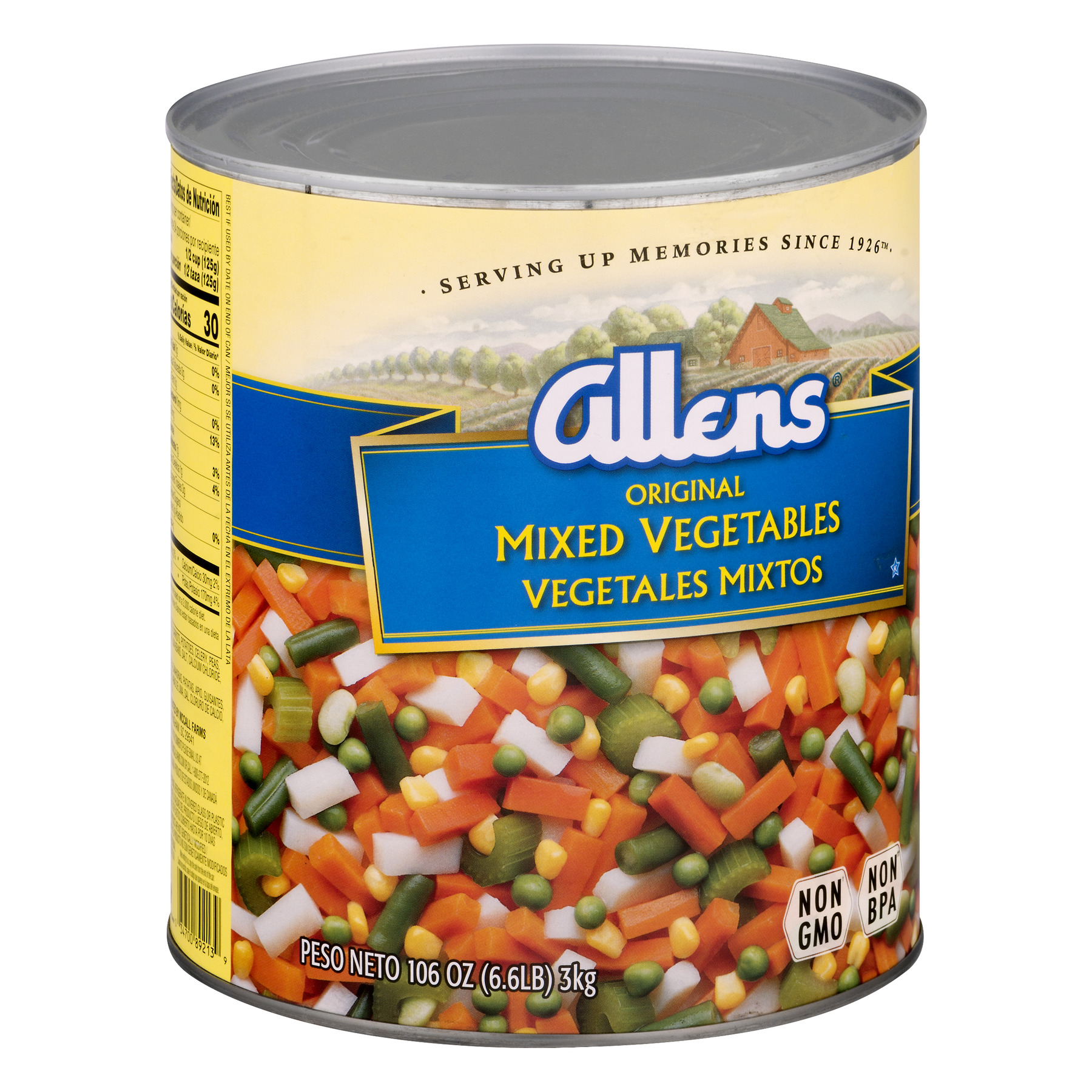 Allens Mixed Vegetables, Canned Vegetables, 106 oz