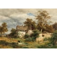 thumbnail image 3 of Ludwig Halauska 14x11 Black Modern Framed Museum Art Print Titled - A Dilapidated Farmyard in the Laabach Valley Near Kaumberg (1879), 3 of 5