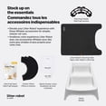 thumbnail image 2 of Litter-Robot 4 Ramp by Whisker, White - Cat Ramp for Litter Box, Custom Fit for Litter-Robot 4, Non-Slip Rubber Feet, Suitable for Small & Elderly Ca, 2 of 6
