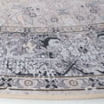thumbnail image 4 of SAFAVIEH Tucson Beulah Oriental Machine Washable Area Rug, Beige/Grey, 8' x 8' Round, 4 of 12