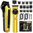 thumbnail image 2 of For Men's Electric Hair Clippers Set Hair Salon Professional Carving Hairdresser Household USB Electric Hairdresser LCD Power Display 5 Speed Adjustable, 2 of 7