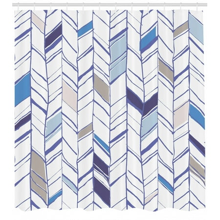 Chevron Shower Curtain Tribal Zigzag Lines Pattern In Various