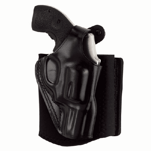 Aker black Ankle Holster Right Hand for S&W M&P Shield 9mm .40 leather sheepskin