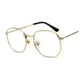 thumbnail image 1 of Thinsony Hexagonal Polarized Lightweight Frame Unisex Protection PC Hexagon Men Women Comfortable gold anti-blue light 1Set, 1 of 6