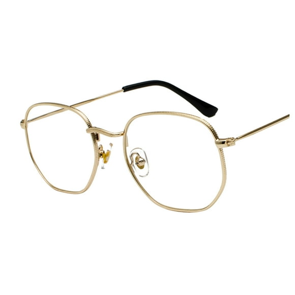Qarigey Gafas de sol hexagonales de PC, gafas de sol poligonales con montura pequeña, lentes polarizadas, materiales cómodos Unisex, luz Type3 NO3