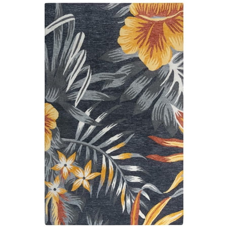 Alora Decor Mirage 8'9" x 11'9" Floral Gray/Gray/Blue/Yellow/Red/Orange Rug