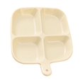 thumbnail image 5 of Hot Sale!npkgvia Cutlery,Dinnerware,1 Pack Plastic Kitchen Divided Plates Reusable Food Snack Fruit Vegetable Compartment Plates with Ten Forks Beige+Gray,Kitchen Gadgets, 5 of 5