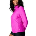 thumbnail image 4 of Free Country Women's Sun Breeze 1/2 Zip Sunshirt Magenta S, 4 of 5