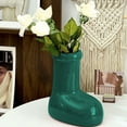 thumbnail image 7 of Honeeladyy Christmas Ceramic Boot Vase Flower Vase Traditional Santa Shoe Planter for Holiday Floral Arrangements and Festive Home Decor Centerpiece, 7 of 7