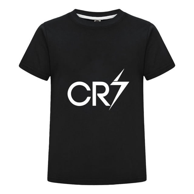 Playera Infantil Cristiano Ronaldo CR7 para Niño Niña | Camiseta Deportiva de Futbol | Estilo Verano con Celebración