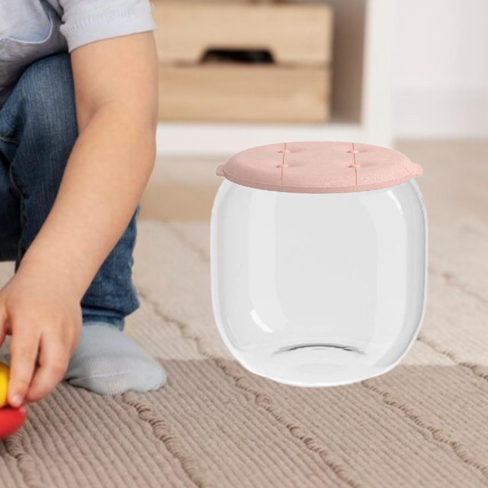 TISHITA Small Stool Box Building Blocks Storage Box Multifunctional Portable Toy Box Chest Doll Storage Stool for Kids Room Household S