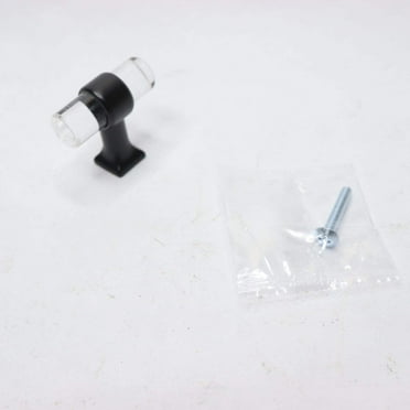 Liberty Acrylic Bar Cabinet Knob Matte Black 1-9/16" P37298C-BCL-CP