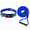 Deep Blue, variant on Adjustable Reflective Dog Collar with Leash, Nylon Escape Resistant Pet Collar Set for Daily Walks, Outdoor Activities and Nighttime Visibility, Comfortable Dog Walking Accessories
