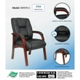 thumbnail image 7 of Boss Office Products Mid Back Wood Finished Guest Chairs, Multiple Finishes, 7 of 7