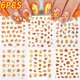 thumbnail image 5 of Pegatinas para uñas autoadhesivas en 3D con hojas de arce doradas y otoñales, pegatinas autoadhesiva, 5 of 7