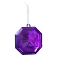 thumbnail image 2 of 4 Inch Jewel Ornament,Square Glitter Jewel Ornaments for Christmas Tree Plastic Large Christmas Tree Hanging Decorations for Xmas Wedding Holiday Party Decor(Purple), 2 of 9
